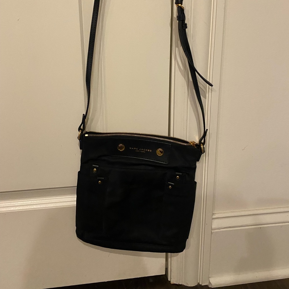 Marc Jacob’s nylon black messenger bag
